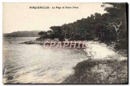 Cartes postales Porquerolles La Plage De Pointe Prime