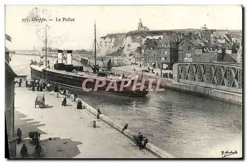 Cartes postales Dieppe Le Pollet Bateau