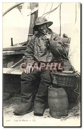 Cartes postales Type De Marin Peche Pecheur