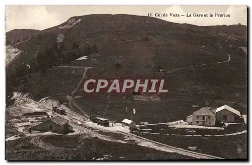 Cartes postales Col De Voza La Gare Et Le Prarion