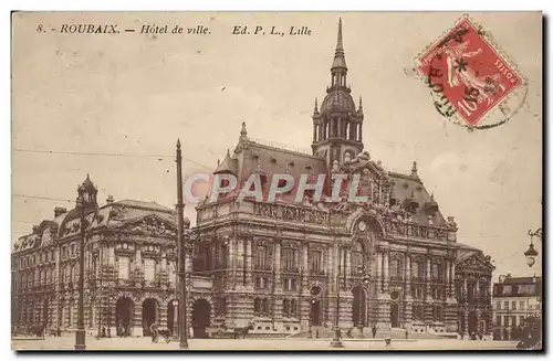 Cartes postales Roubaix Hotel De Ville