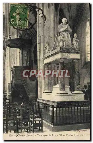 Cartes postales Clery Tombeau De Louis XI et Chaire Louis XIII
