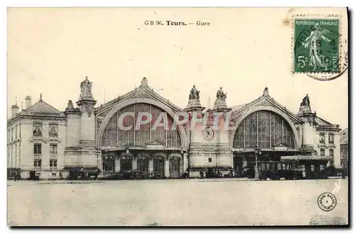 Cartes postales Tours Gare