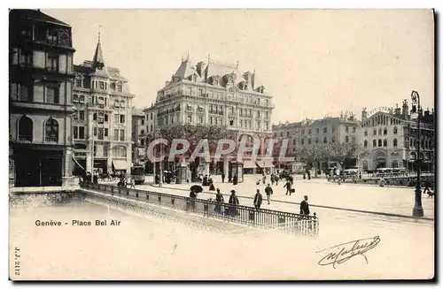 Cartes postales Geneve Place Bel Air