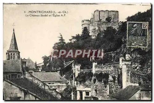 Cartes postales Montrichard Le Chateau Feodal Et I&#39Eglise