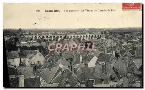 Ansichtskarte AK Beaugency Vue Generale Le Viaduc Du Chemin De Fer