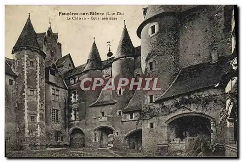 Cartes postales Fougeres Sur Bievre Le Chateau Cour Interieure