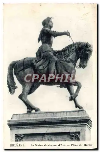 Cartes postales Orleans La Statue De Jeanne D&#39Arc Place du Martroi