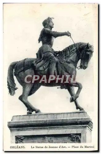Cartes postales Orleans La Statue De Jeanne D'Arc Place du Martroi