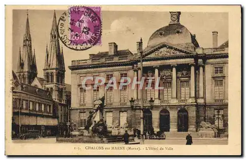 Cartes postales Chalons Sur Marne L&#39Hotel De Ville