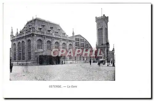 Cartes postales Ostende La Gare