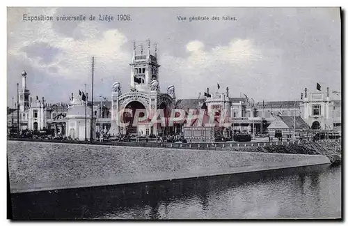 Cartes postales Exposition Universelle De Liege 1905 Vue generale des Halles
