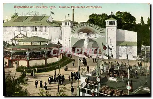 Ansichtskarte AK Exposition De Bruxelles 1910 Dans La Plaine Des Attractions