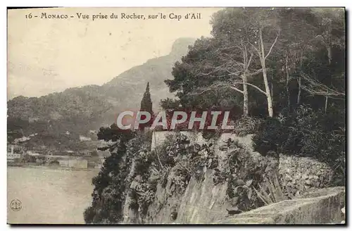 Cartes postales Monaco Vue Prise Du Rocher Sur Le Cap D'Ail