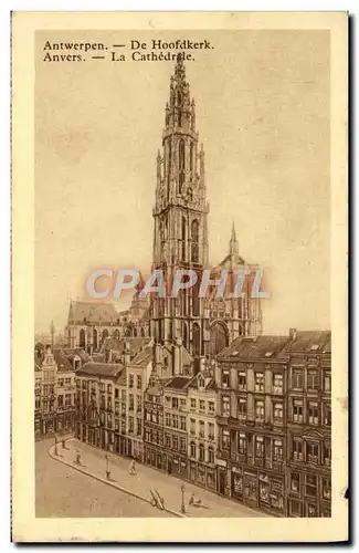 Cartes postales Anvers la cathedrale