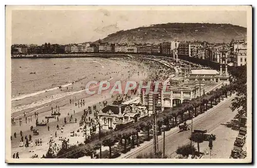 Cartes postales San Sebastian Vista General De La Playa