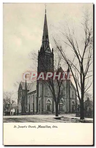 Ansichtskarte AK St Josephs Church Massillon Ohio