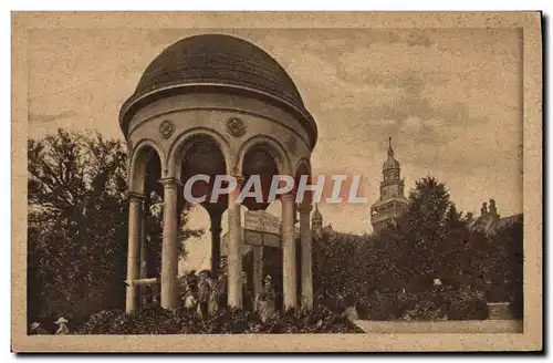 Cartes postales Wiesbaden Tempel auf dem Neroberg mit Restaurant