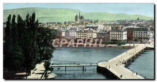 Cartes postales Geneve Le pont