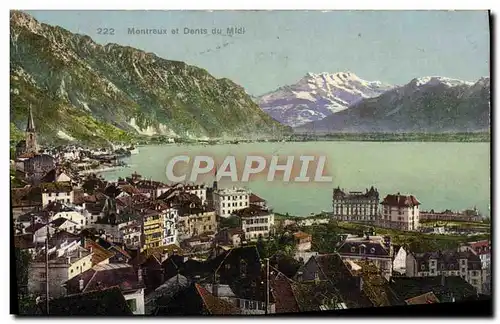 Cartes postales Montreux Et Dents Du Midi