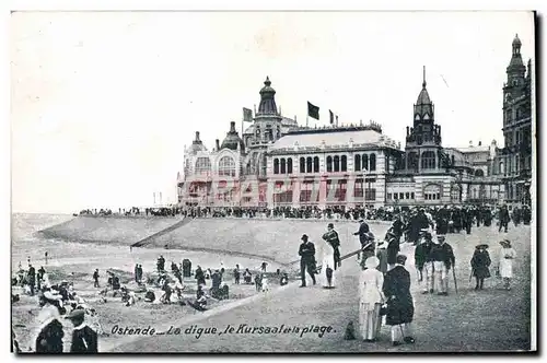Cartes postales Ostende La Digue Le Kursaal