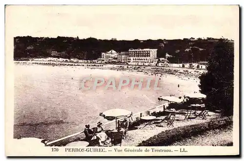 Cartes postales Perros Guirec Vue Generale De Trestraon