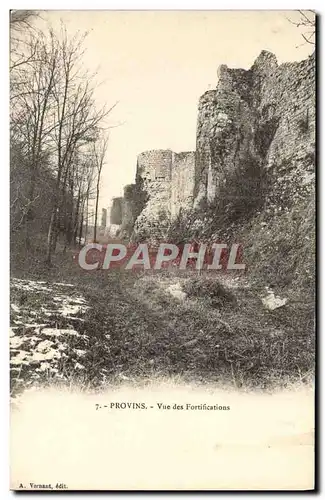 Ansichtskarte AK Provins Vue Des Fortifications