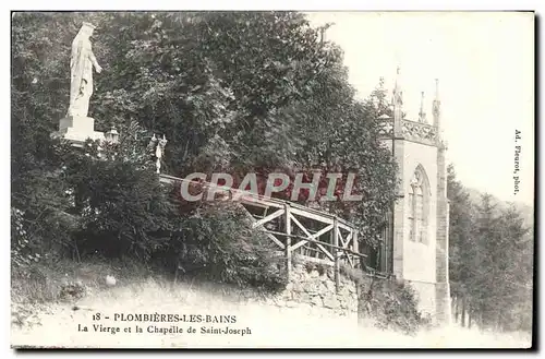 Ansichtskarte AK Plombieres Les Bains La vierge et la chapelle de Saint Joseph