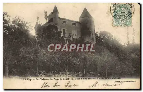 Ansichtskarte AK Le Puy Le Chateau Du Pleu Dominant La Ville