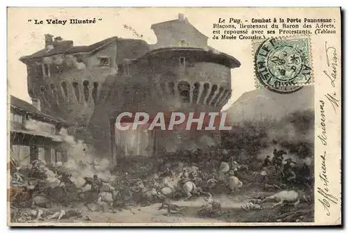 Cartes postales Le Puy Combat a la porte Pannessac