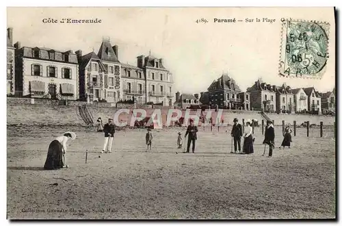 Ansichtskarte AK Parame Sur La Plage Croquet