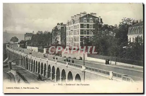 Cartes postales Pau Boulevard Des Pyrenees