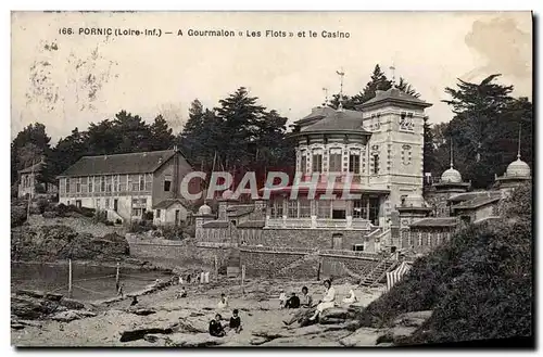 Cartes postales Pornic A Gourmaion Les Flots Et Le Casino