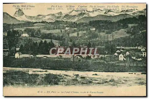 Cartes postales Pau Le Fond D'Ossau Vu De La Place Royale