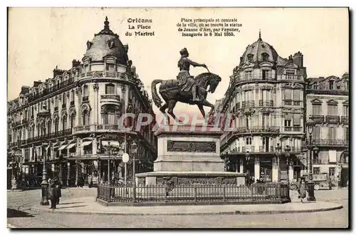 Cartes postales Orleans La Place Du Martroi Jeanne d'Arc