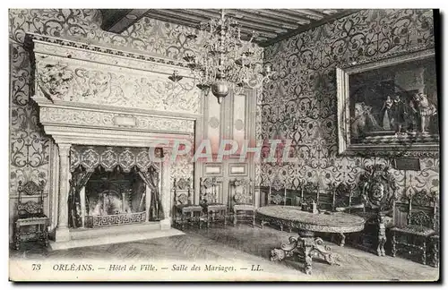 Cartes postales Orleans Hotel De Ville Salle Des Mariages