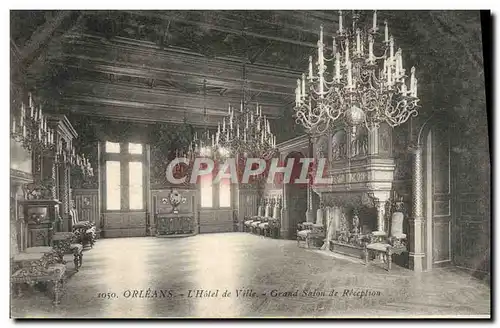 Cartes postales Orleans L'Hotel De Ville Grand Salon De Reception