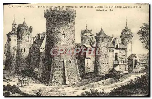 Cartes postales Rouen Tour Ou Jeanne D&#39Arc Fut Enfermee