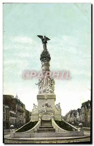 Cartes postales Reims La Fontaine De Sube