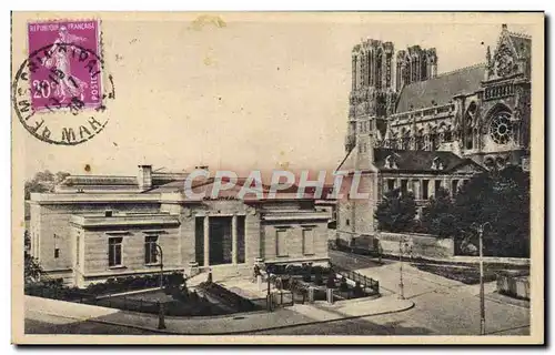 Cartes postales Reims La Bibliotheque Carnegie