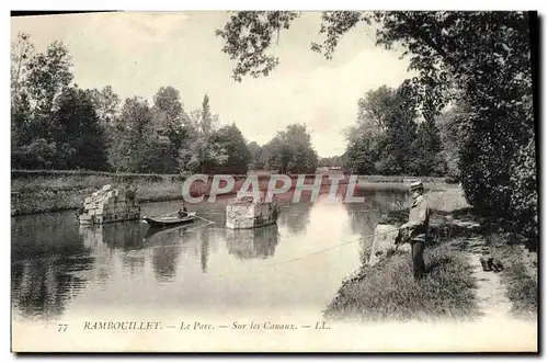 Cartes postales Rambouilet Le Parc Sur Les Canaux Peche Pecheur