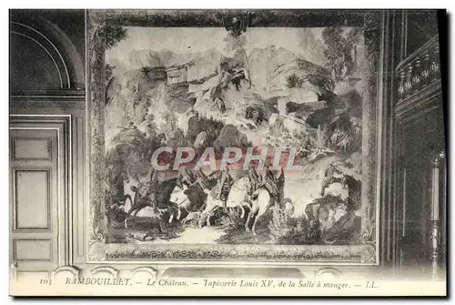 Ansichtskarte AK Rambouilet Le Chateau Tapisserie Louis XV de la salle a manger