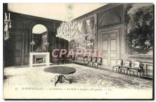 Cartes postales Rambouilet Le Chateau La Salle A Manger cote gauche