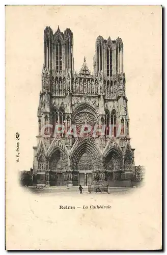 Cartes postales Reims La Cathedrale