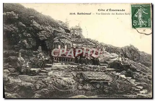 Cartes postales Rotheneuf Vue Generale Des Rochers