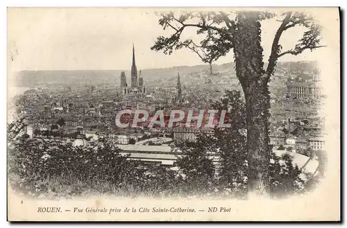 Ansichtskarte AK Rouen Vue Generale Prise De La Cote Sainte Catherine