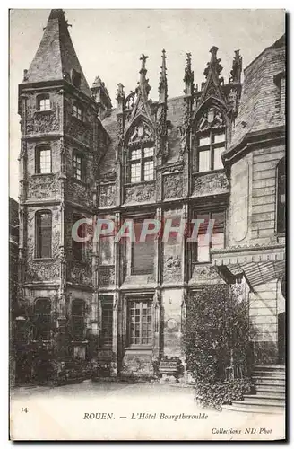 Cartes postales Rouen L&#39Hotel Bourgtheroulde