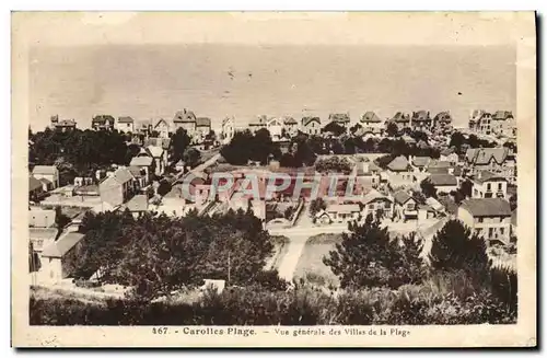 Cartes postales Carolles Plage Vue Generale Des Villas De La Plage