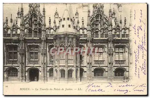 Cartes postales Rouen La Tourelle Du Palais De Justice