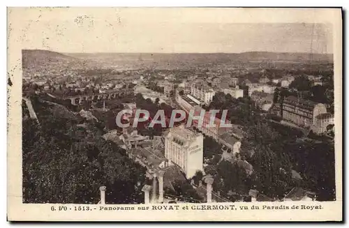 Ansichtskarte AK Panorama Sur Royat Et Clermont Vu Du Paradis De Royat